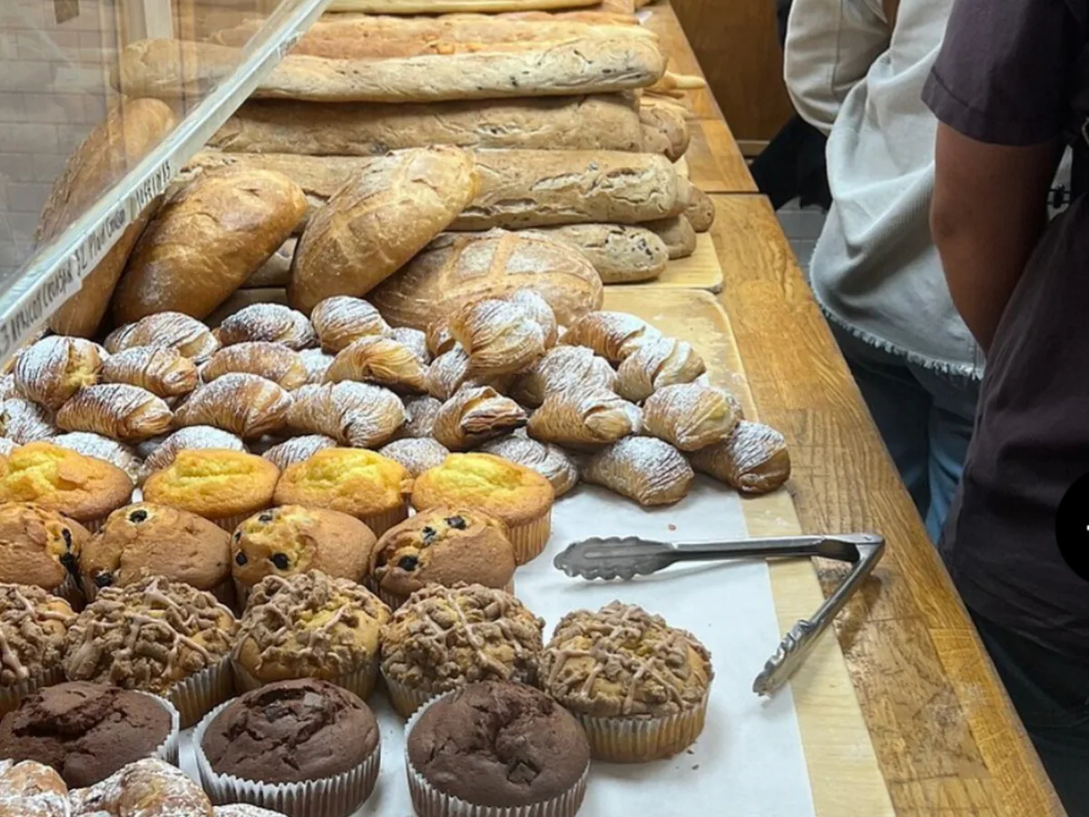 Artisan bakery tray of pastries