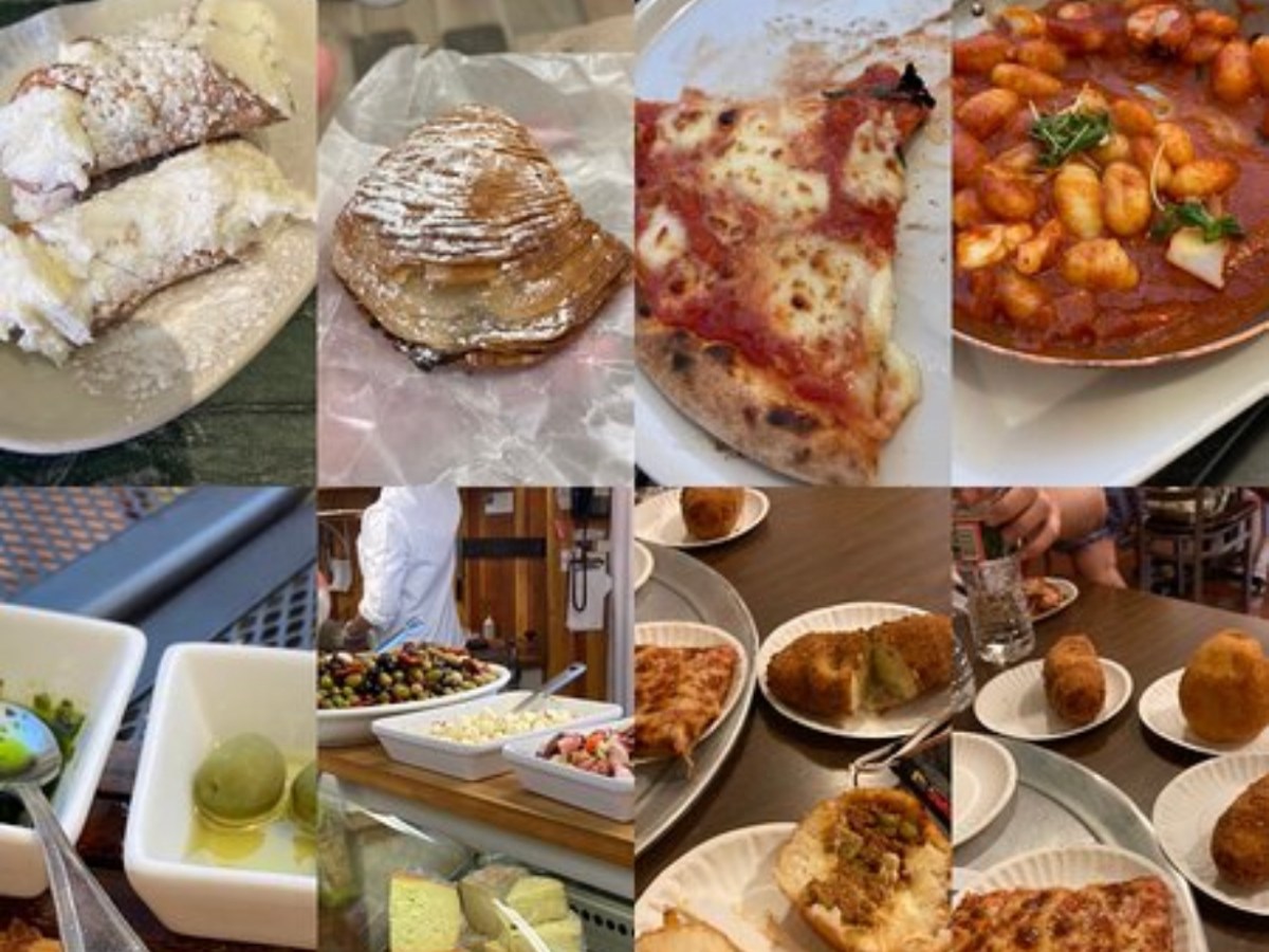 a bunch of food on a table